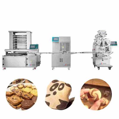SUS Cookie Encrusting Machine PLC Biscuit Manufacturing Equipment