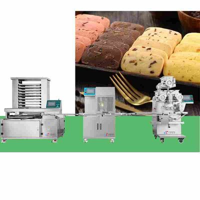 SUS Cookie Encrusting Machine PLC Biscuit Manufacturing Equipment